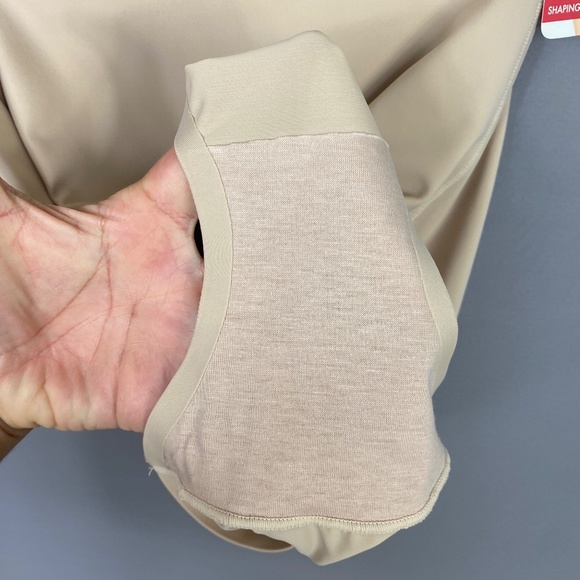 Skinnygirl Womens High Waist Shaping Sonic Edge Briefs in Tan Size Medium - Picture 8 of 12